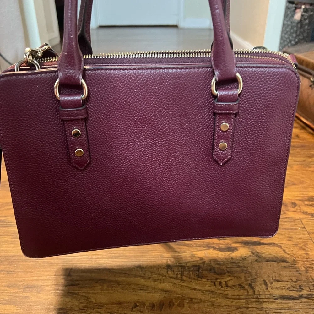Kate Spade Burgundy Leather Handbag - Picture 4 of 10